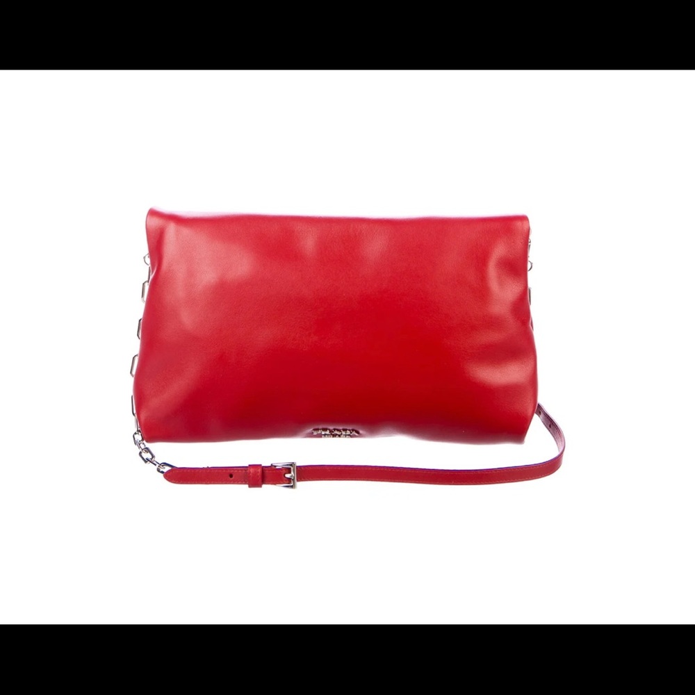 Prada Red Leather Purse